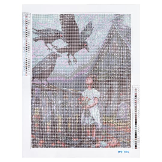 16" x 20" Crows & Girl Diamond Art Kit by Make Market®